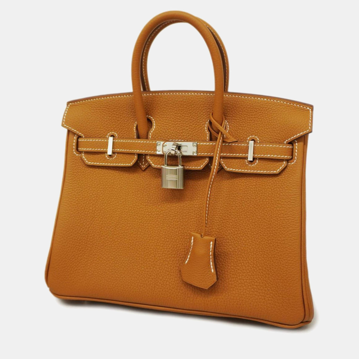 Hermès Gold Togo Leather Birkin 25 Tote Bag