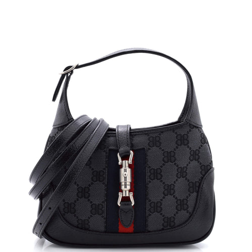 x Gucci The Hacker Project Jackie 1961 Hobo BB Canvas Mini