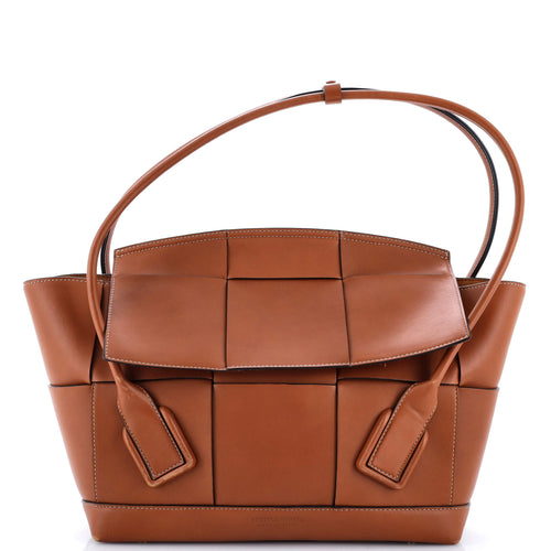 Arco Bag Maxi Intrecciato Leather Medium