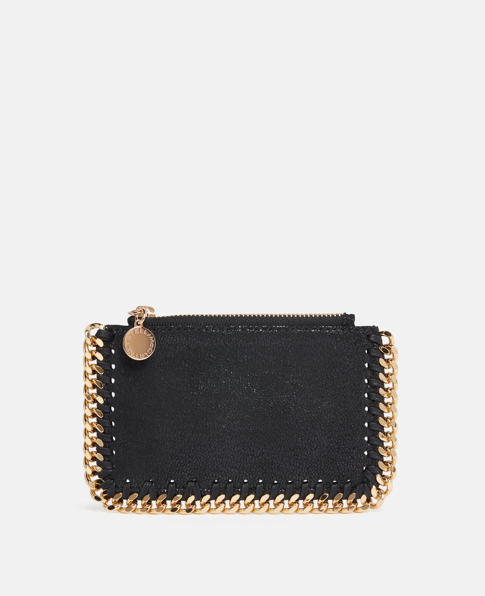 Stella McCartney Falabella Zip Cardholder, Woman, Black