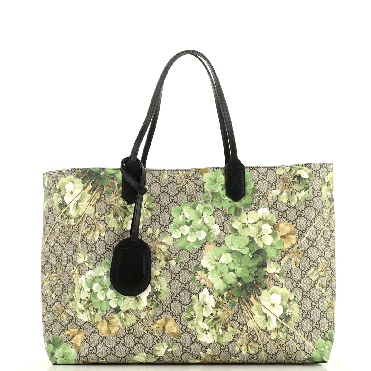 Gucci GUCCI Reversible Tote Blooms GG Print Leather Large
