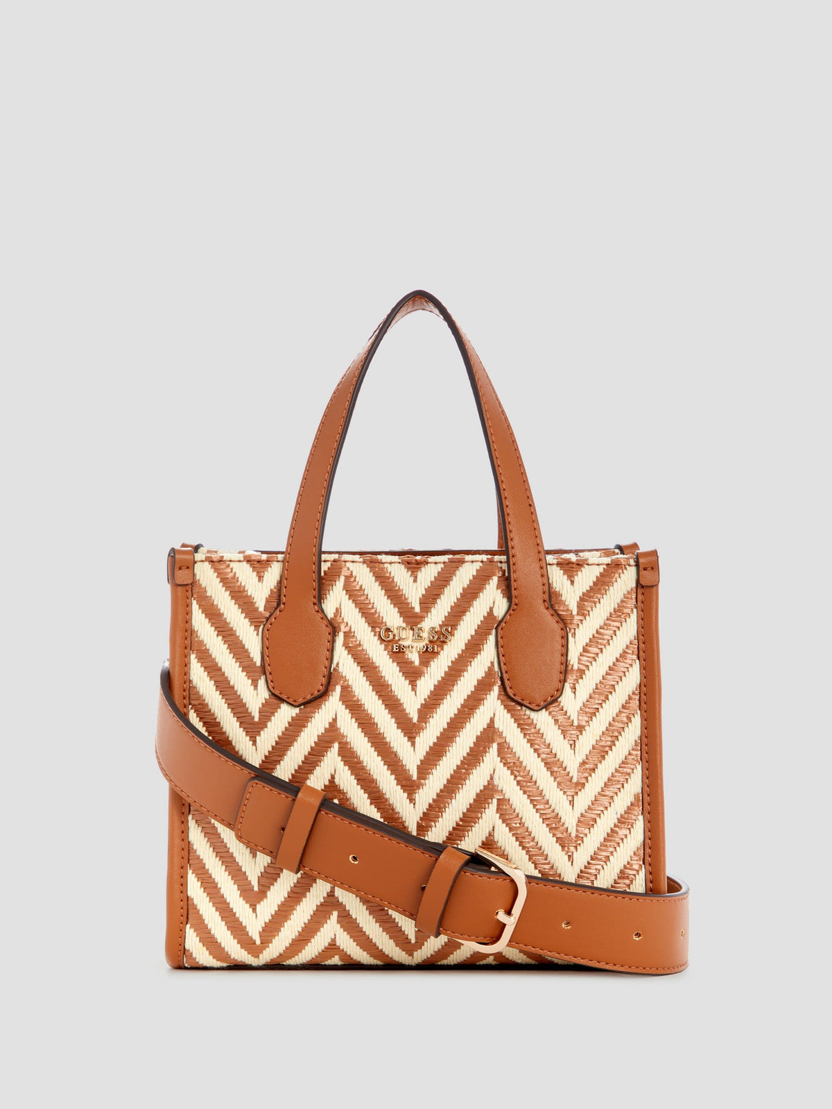 Guess Silvana Chevron Mini Tote