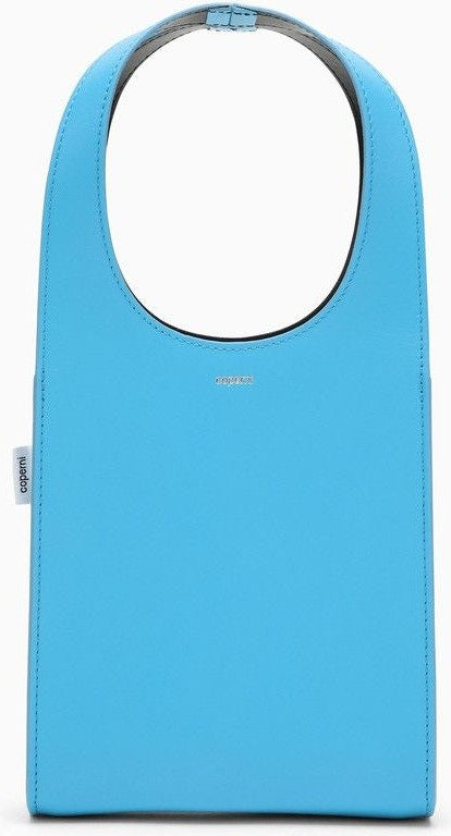 Coperni Women's Micro Swipe Tote Bag Light Leather in Blue | COPBA59848LE