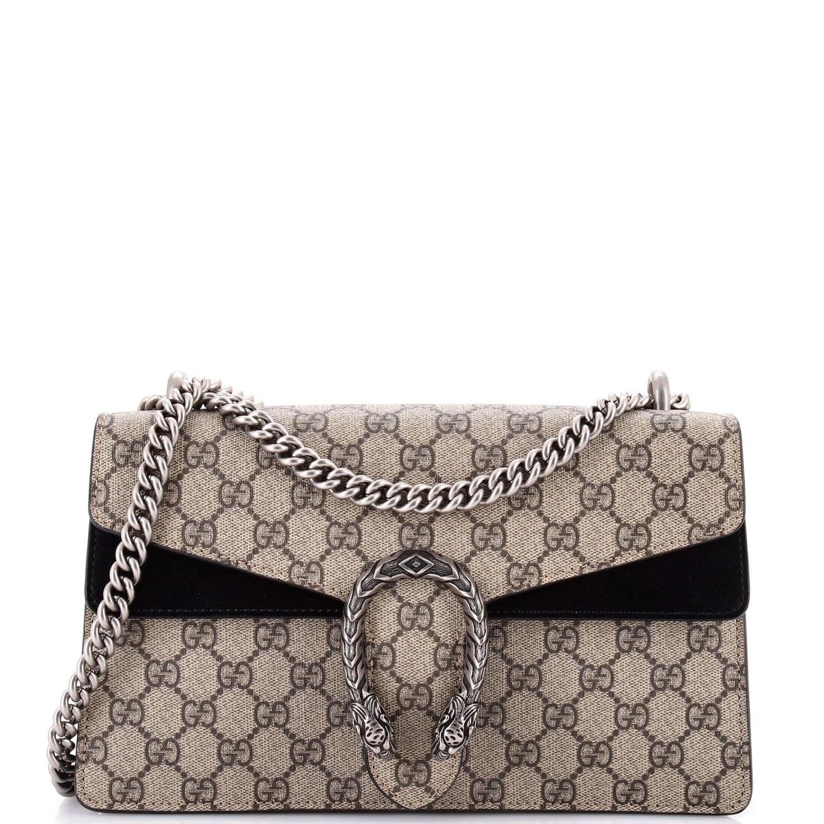 Gucci GUCCI Dionysus Bag GG Coated Canvas and Leather Small