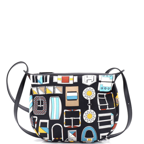 Sursoie To Go Pouch Printed Silk and Leather