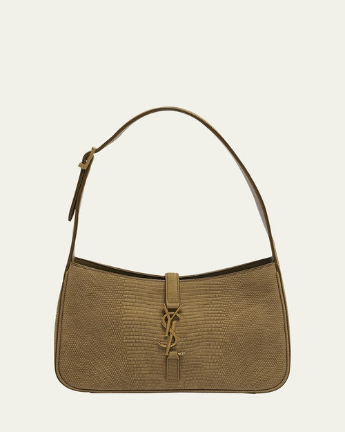 Le 5 A 7 Shoulder Bag in Lizard-Effect Leather