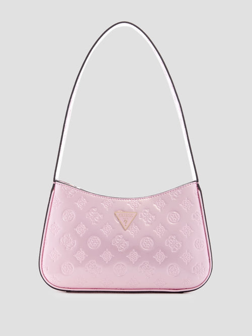Arnela Debossed Logo Shoulder Bag