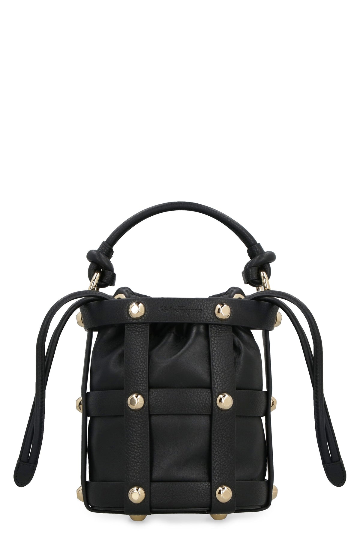 Ferragamo Women's Cage Leather Bag in Black | 211488 Color 752649