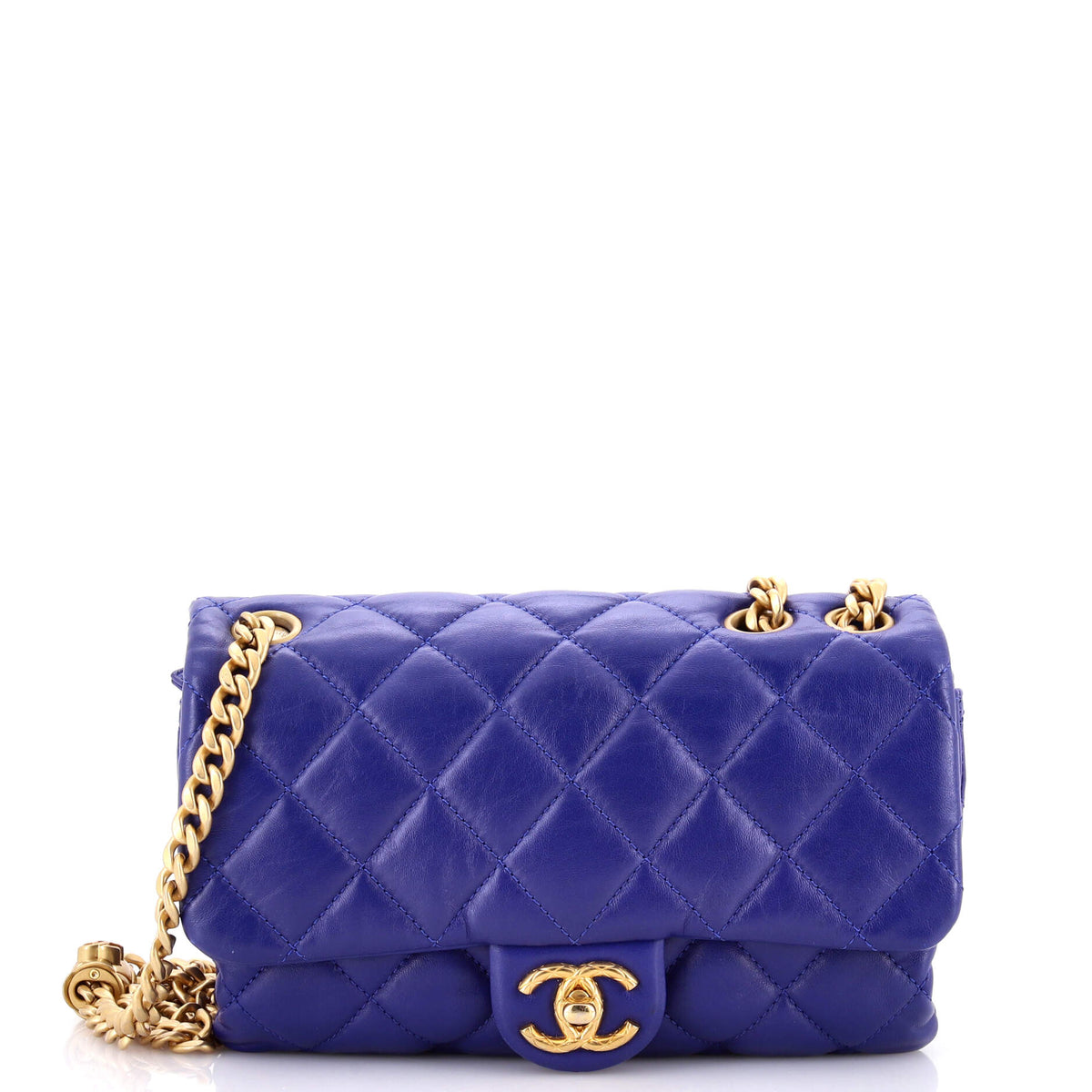 Chanel CHANEL Pillow Crush Flap Bag Quilted Lambskin Small