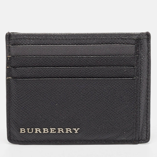 Black/Grey Leather Card Holder