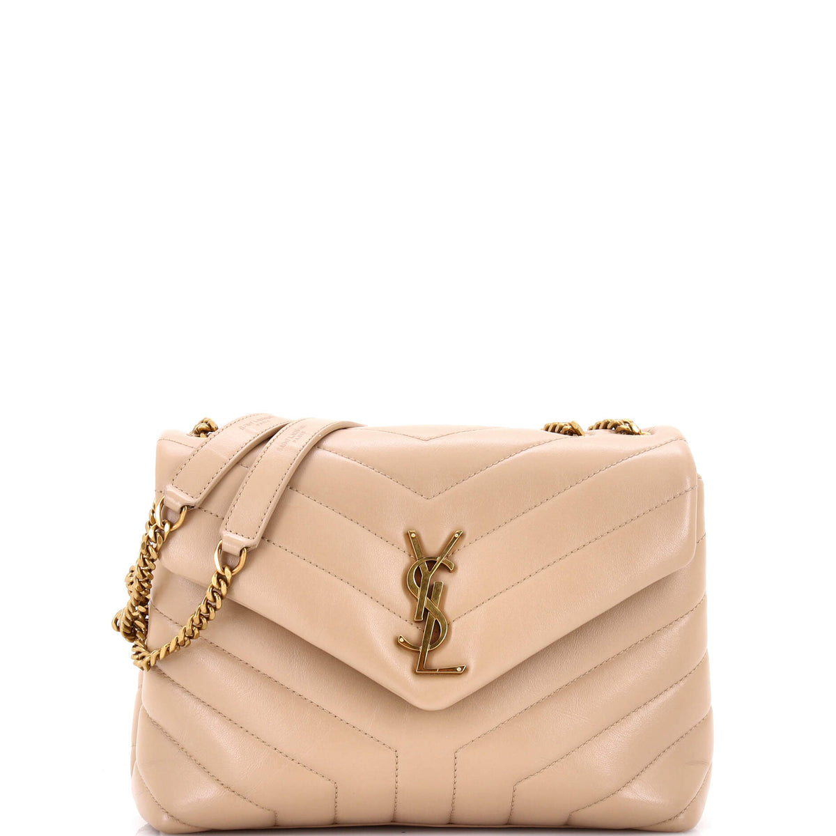 Saint Laurent Loulou Shoulder Bag Matelasse Chevron Leather Small