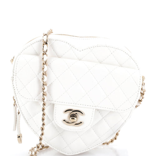 CHANEL CC in Love Heart Bag Quilted Lambskin