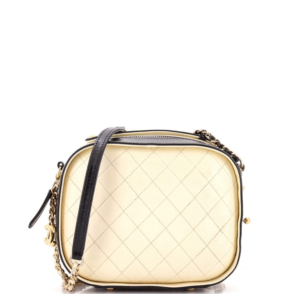 Chanel CHANEL Vanity Case Bag Quilted Crumpled Calfskin Small