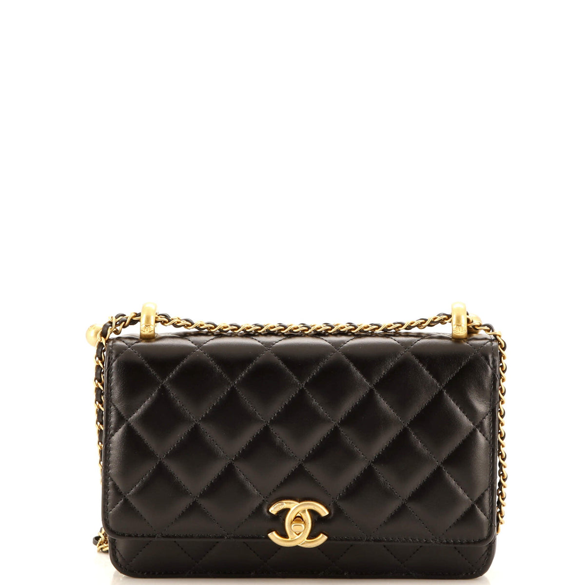 Chanel CHANEL Perfect Fit Wallet on Chain Quilted Calfskin