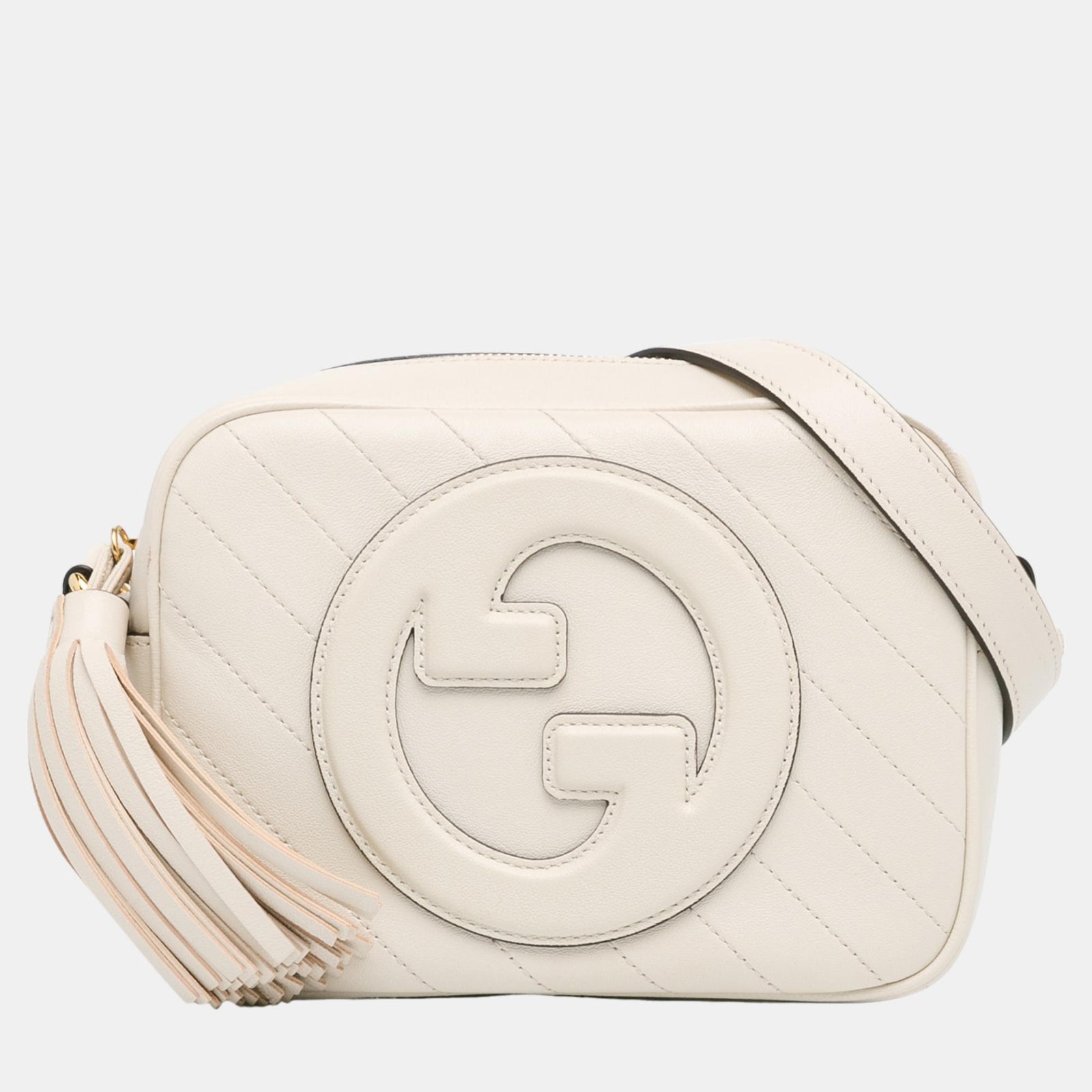 Gucci White Small Blondie Crossbody Bag