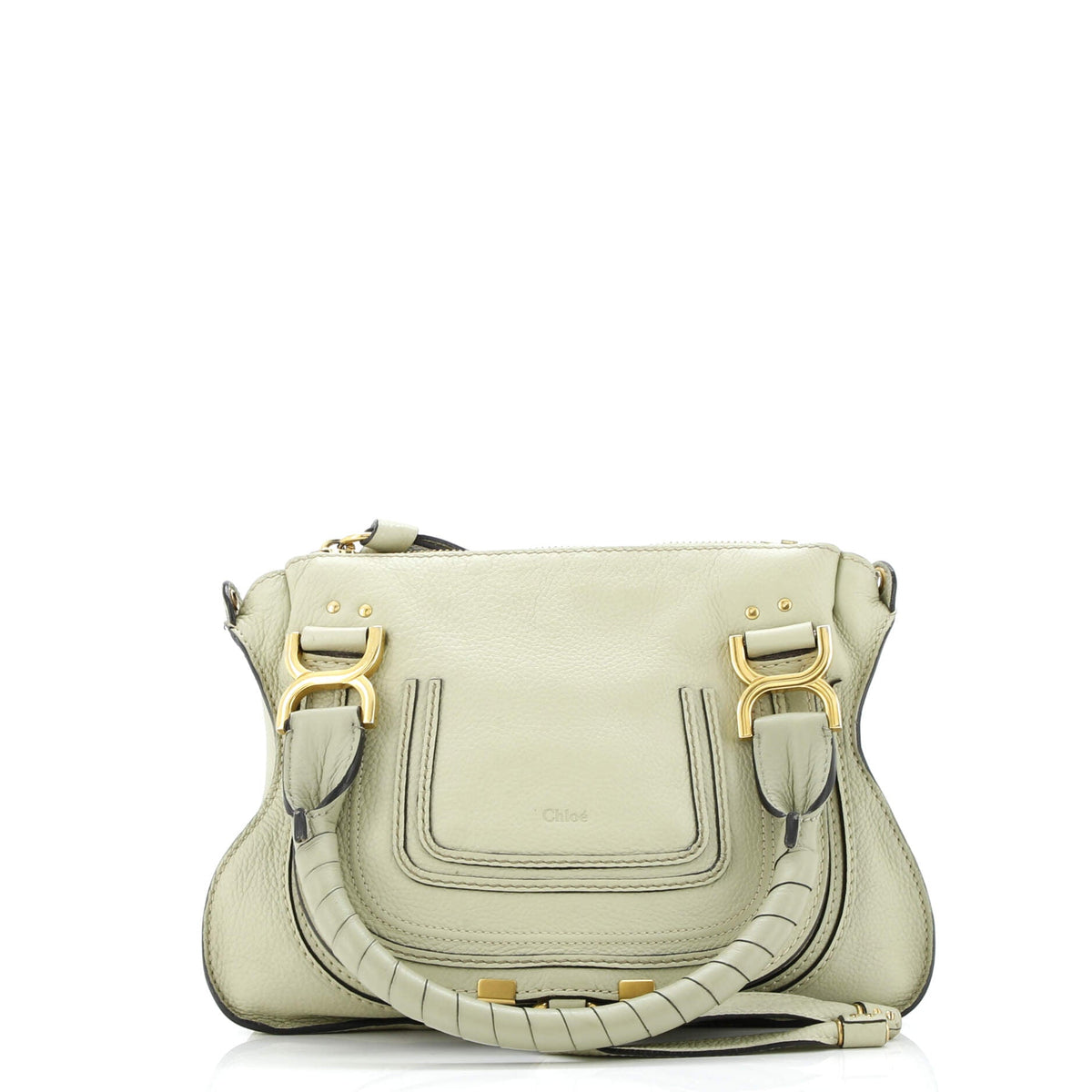 Chloe CHLOE Marcie Satchel Leather Small