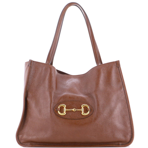 GUCCI Horsebit 1955 Tote Leather Medium