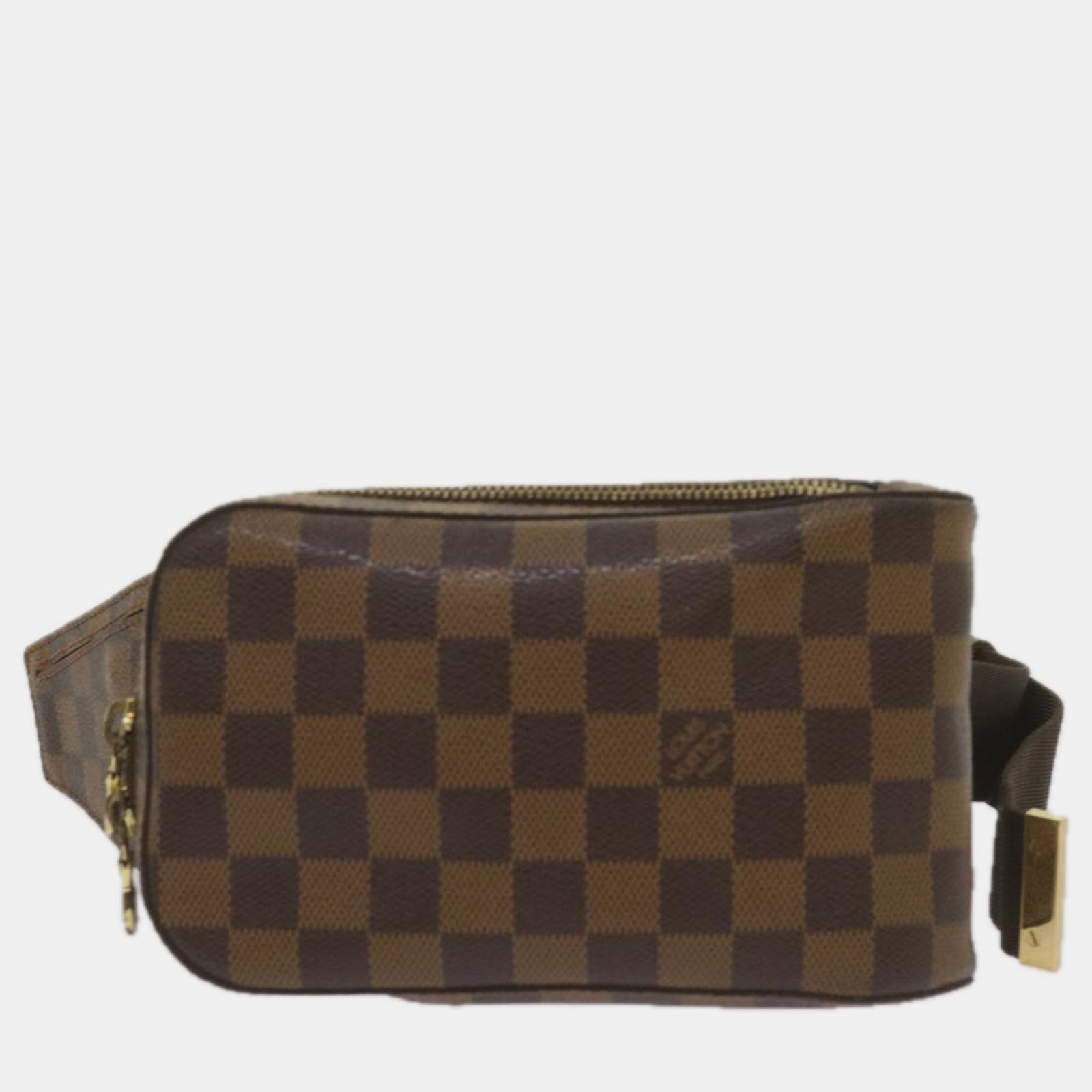 Louis Vuitton Umhängetasche Geronimos aus braunem Canvas