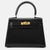 Black Box Calf Leather Mini Kelly Bag 20