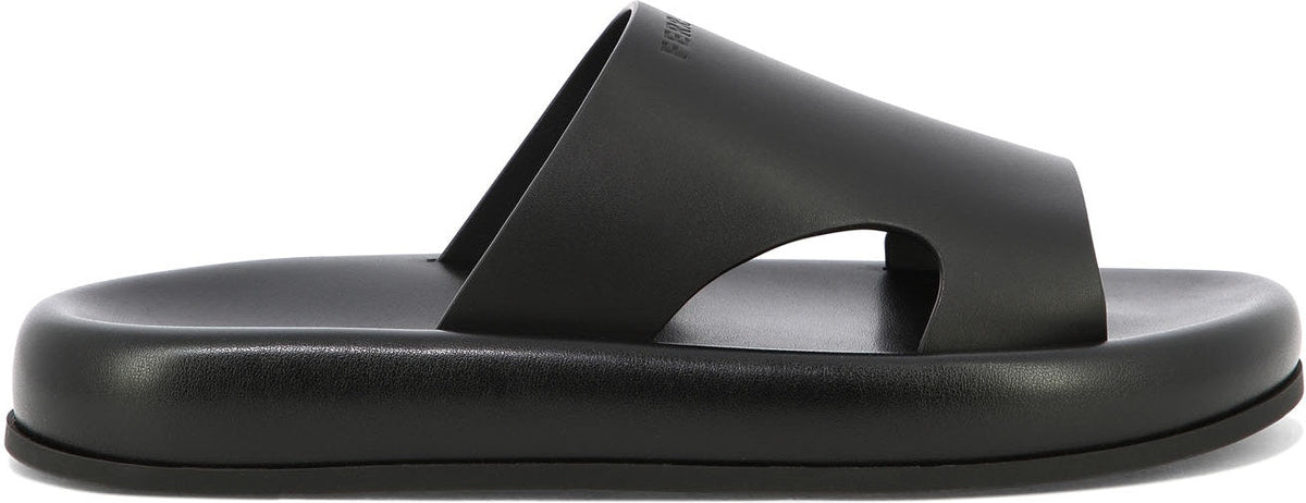 Ferragamo Men's "dolce" Mules in Black | Size 7 | 0772060