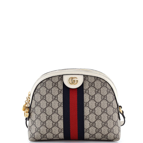 GUCCI Ophidia Dome Shoulder Bag GG Coated Canvas Small