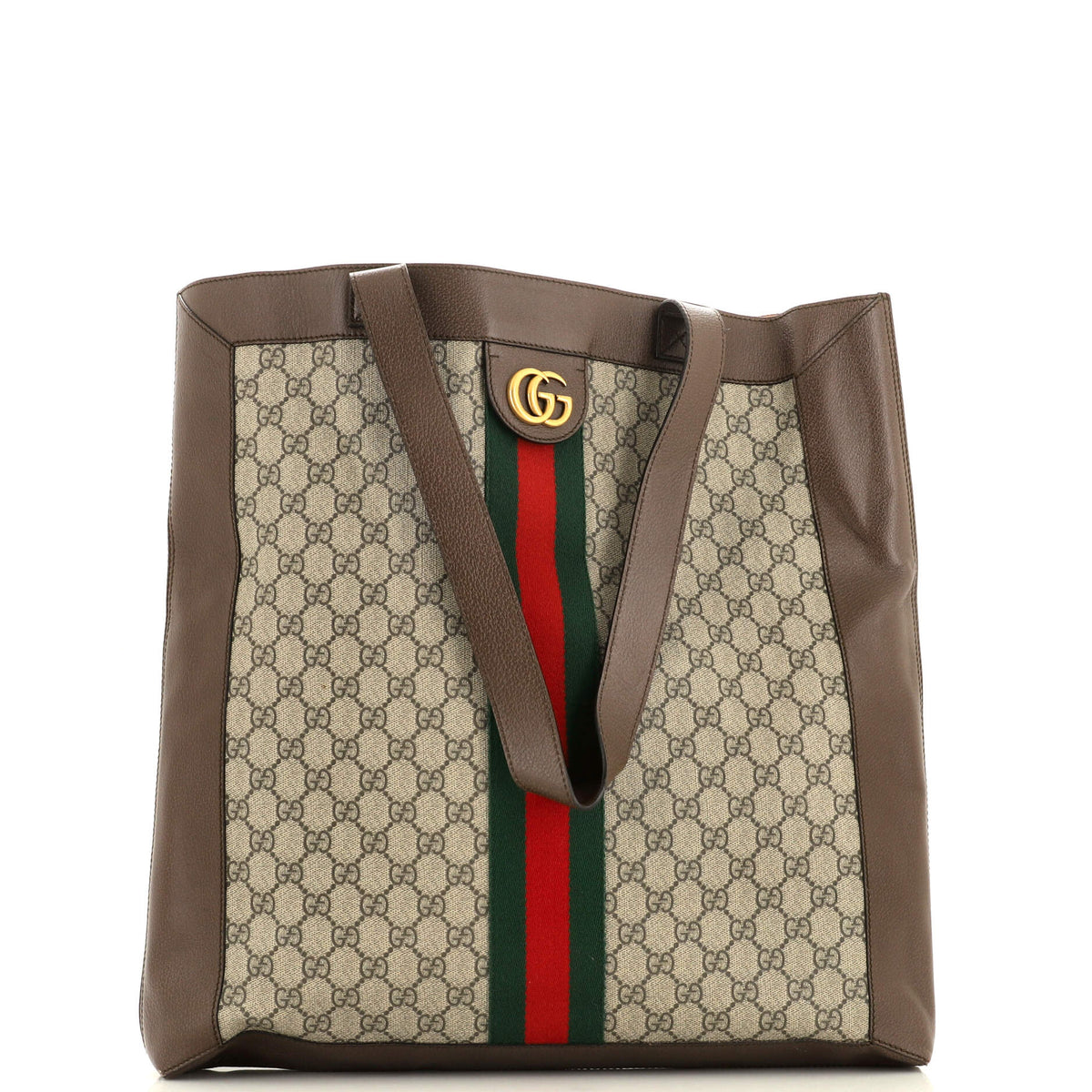 Gucci GUCCI Ophidia Soft Open Tote GG Coated Canvas Large