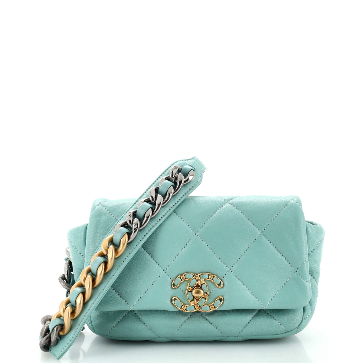 Chanel CHANEL 19 Belt Bag Quilted Leather