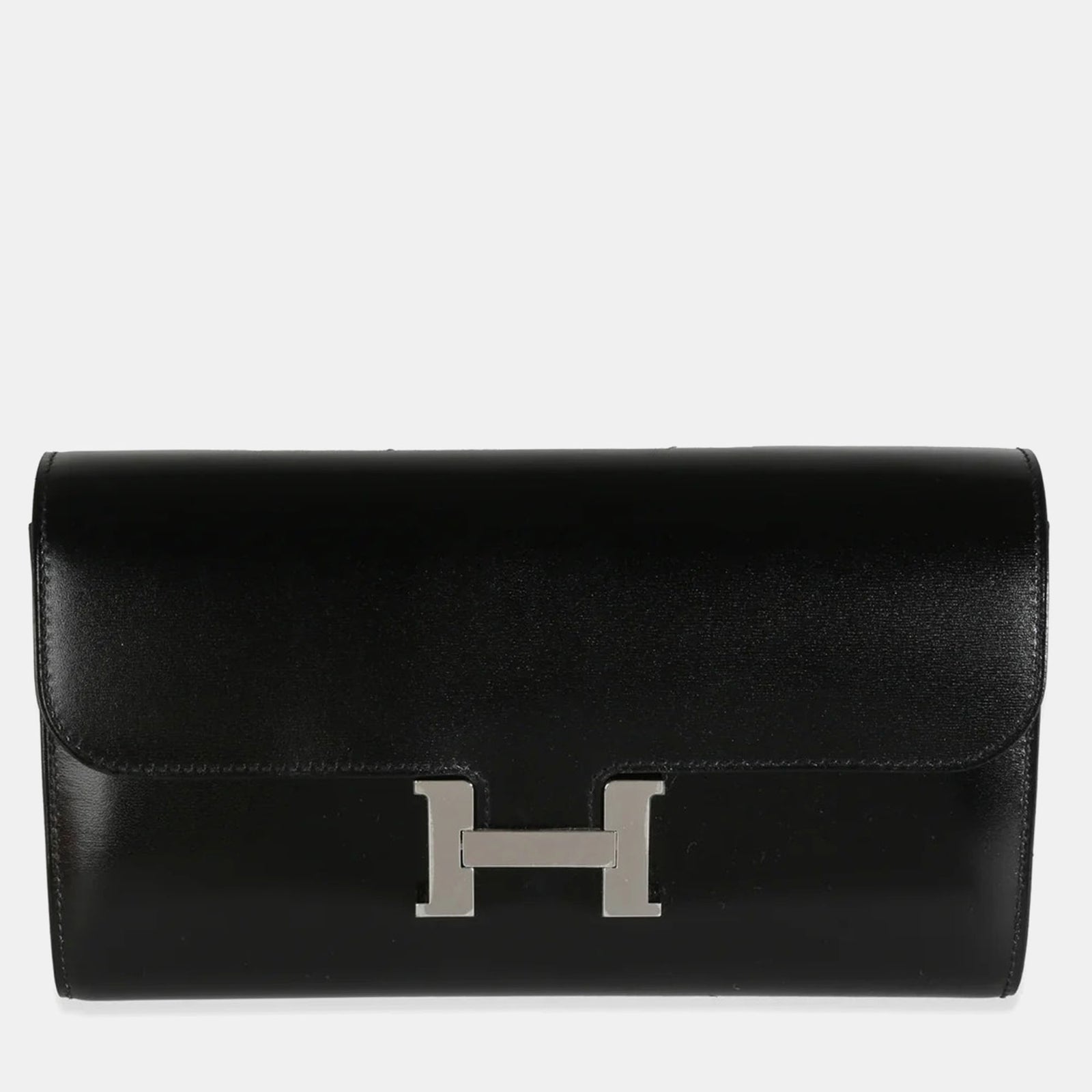 Herm?s Black Box Rock Constance On The Go Wallet PHW