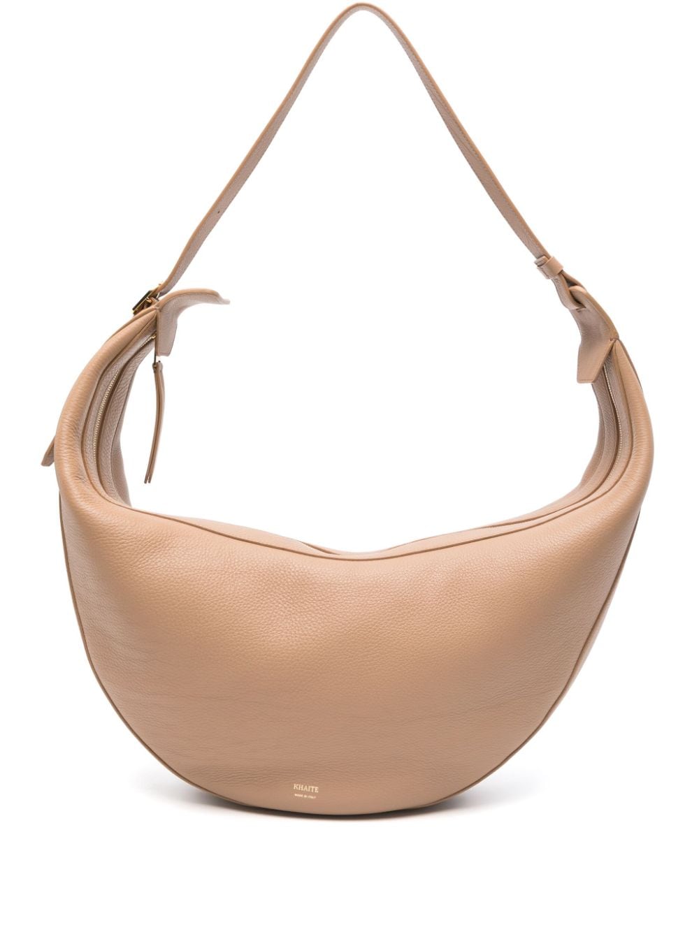 Women's Augustina Leather Hobo Bag in Beige | Size UNI | H6014894