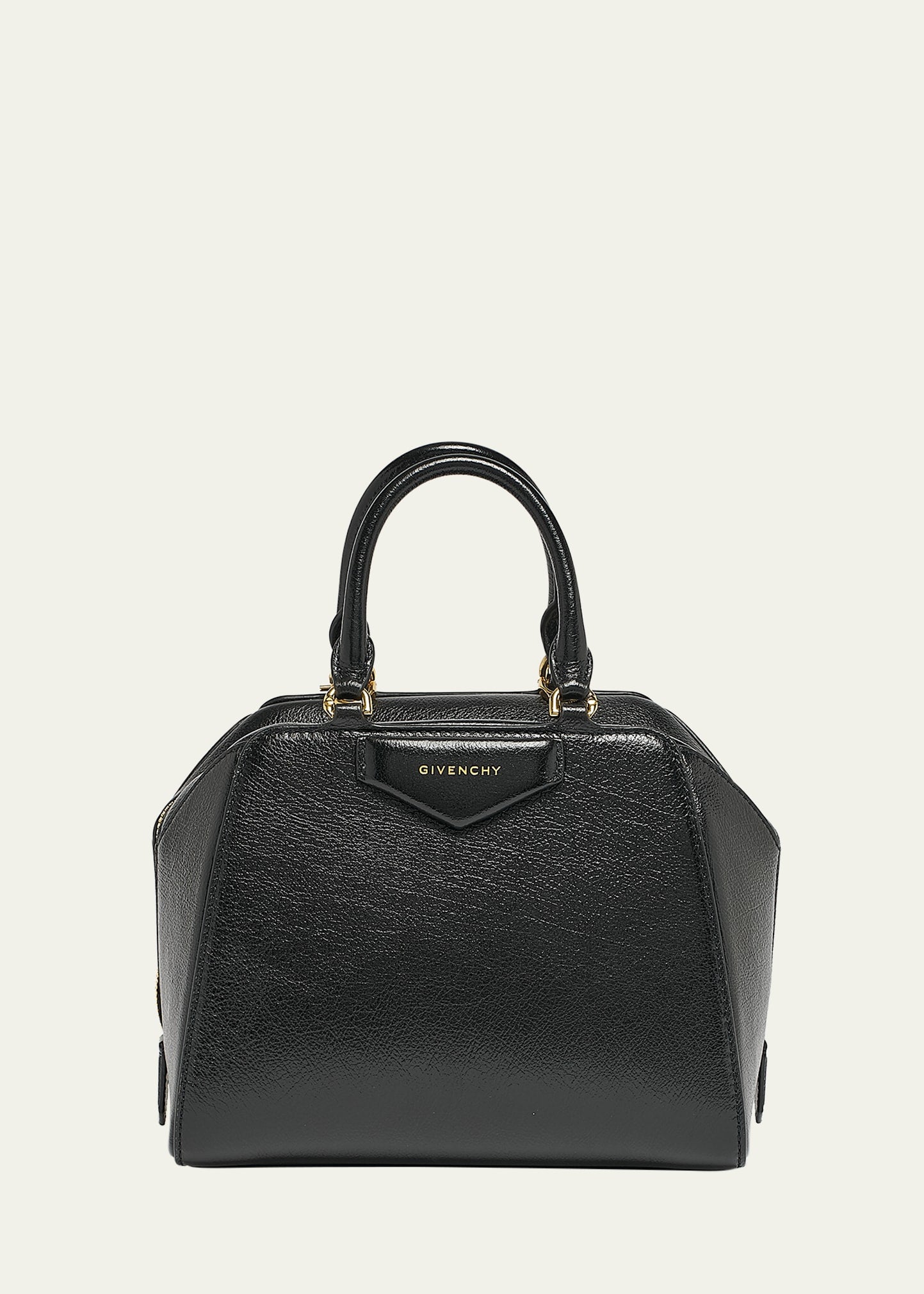 Givenchy Antigona Cube Nano Top-Handle Bag in Shiny Tumbled Leather