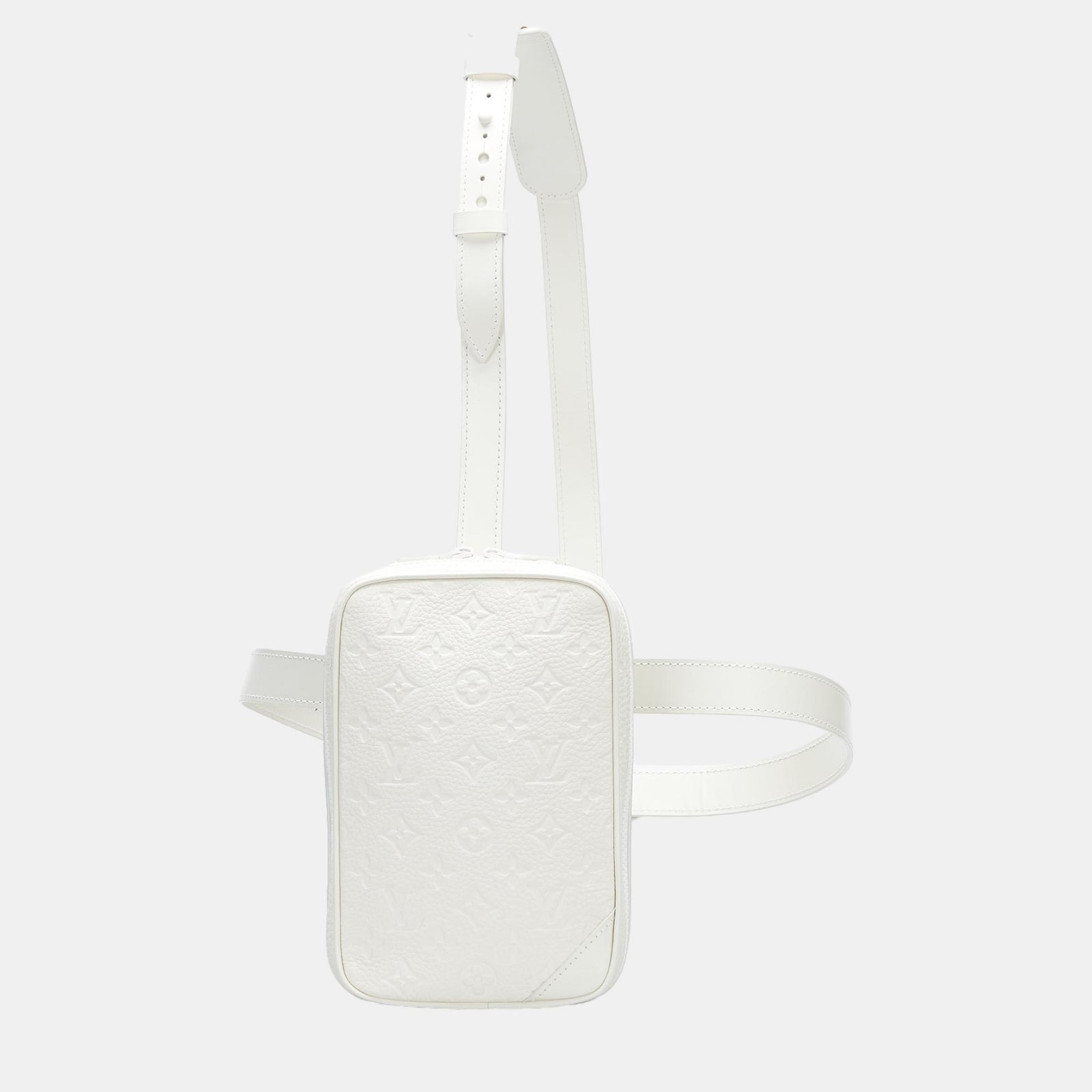 Louis Vuitton Côté utilitaire en taurillon monogramme blanc