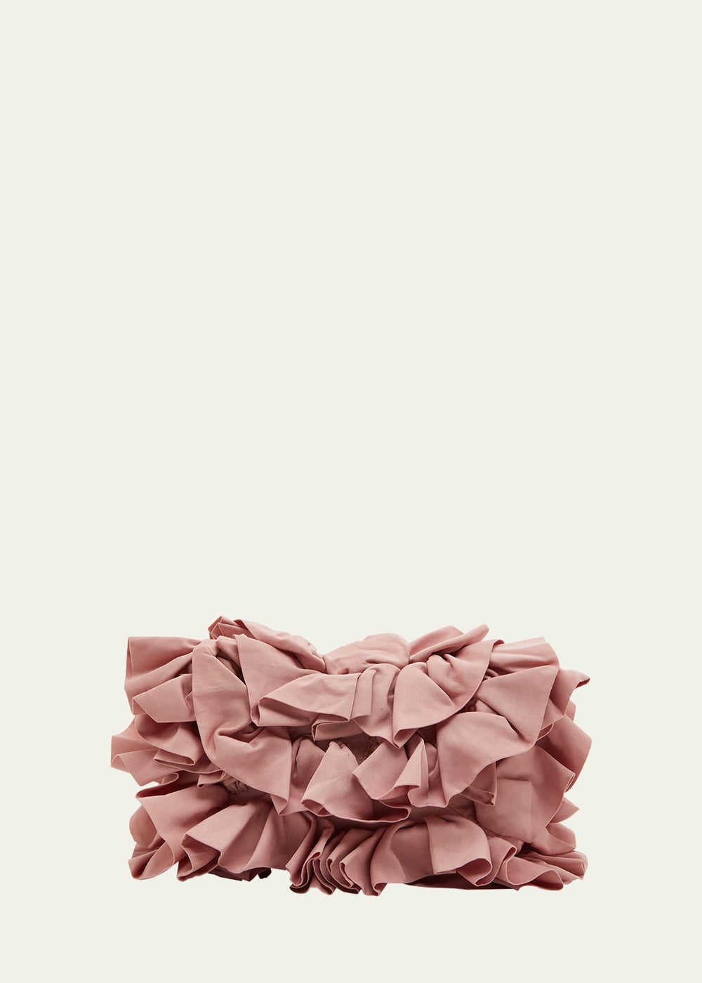 Small Ruffle Flap Clutch Bag