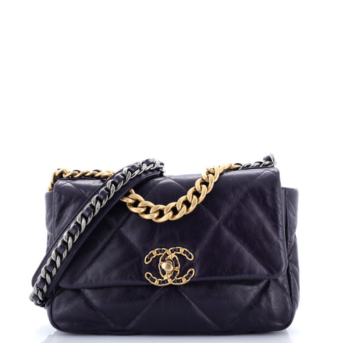 CHANEL 19 Flap Bag Quilted Leather Medium