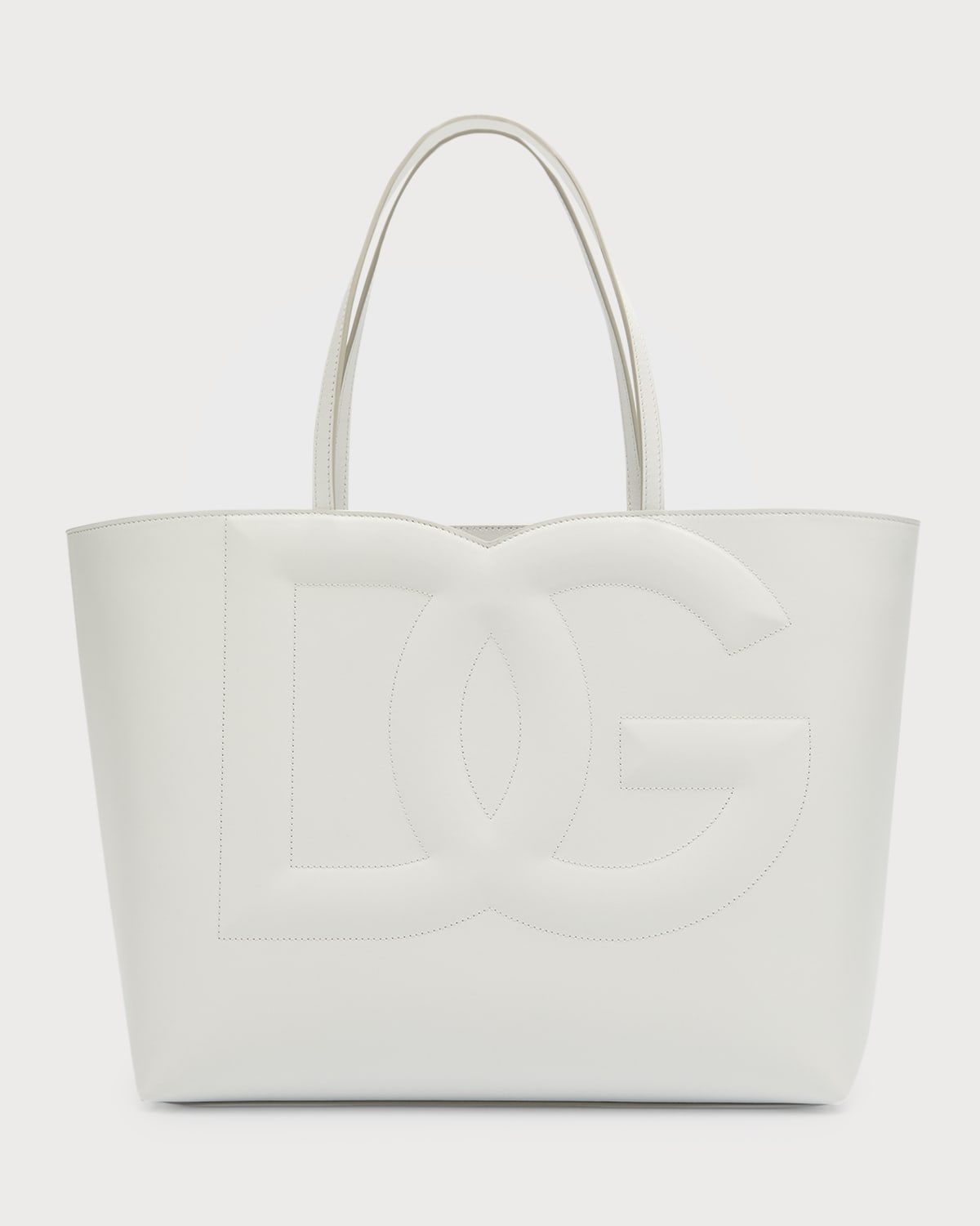 Boss DG Logo Leather Tote Bag