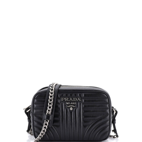 PRADA Camera Bag Diagramme Quilted Leather Small