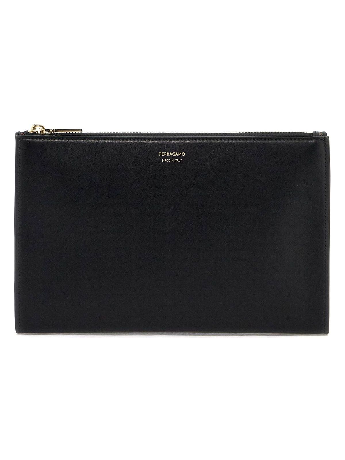 Ferragamo Women's Leather Pouch in Nero | 2208010775308