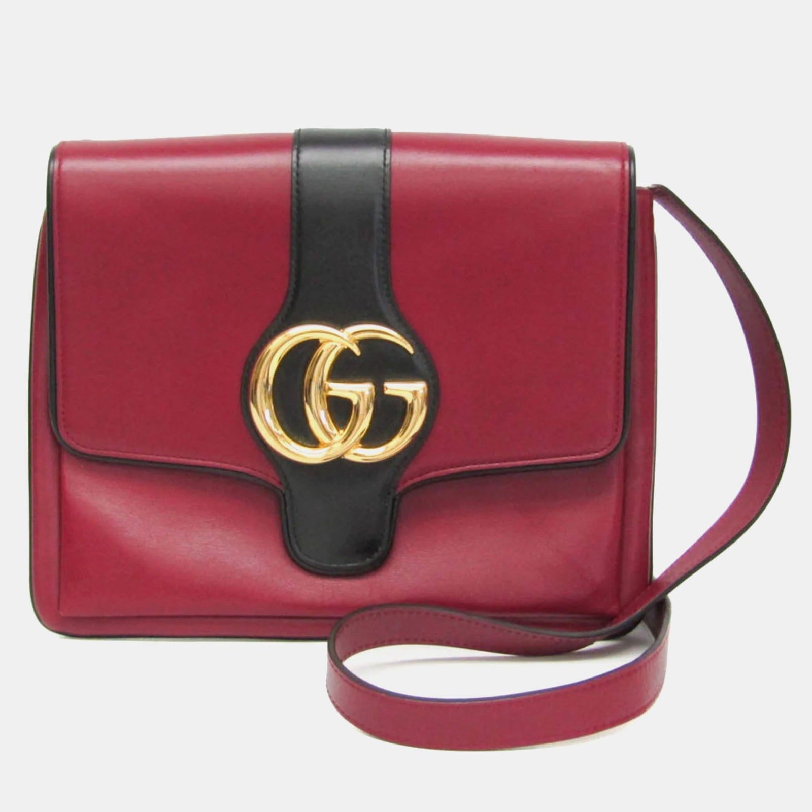 Gucci Kleine Umhängetasche „Arli“ aus rot/schwarzem Leder