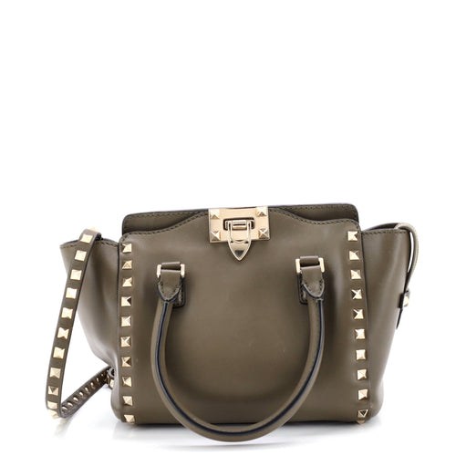 VALENTINO GARAVANI Rockstud Tote Rigid Leather Small