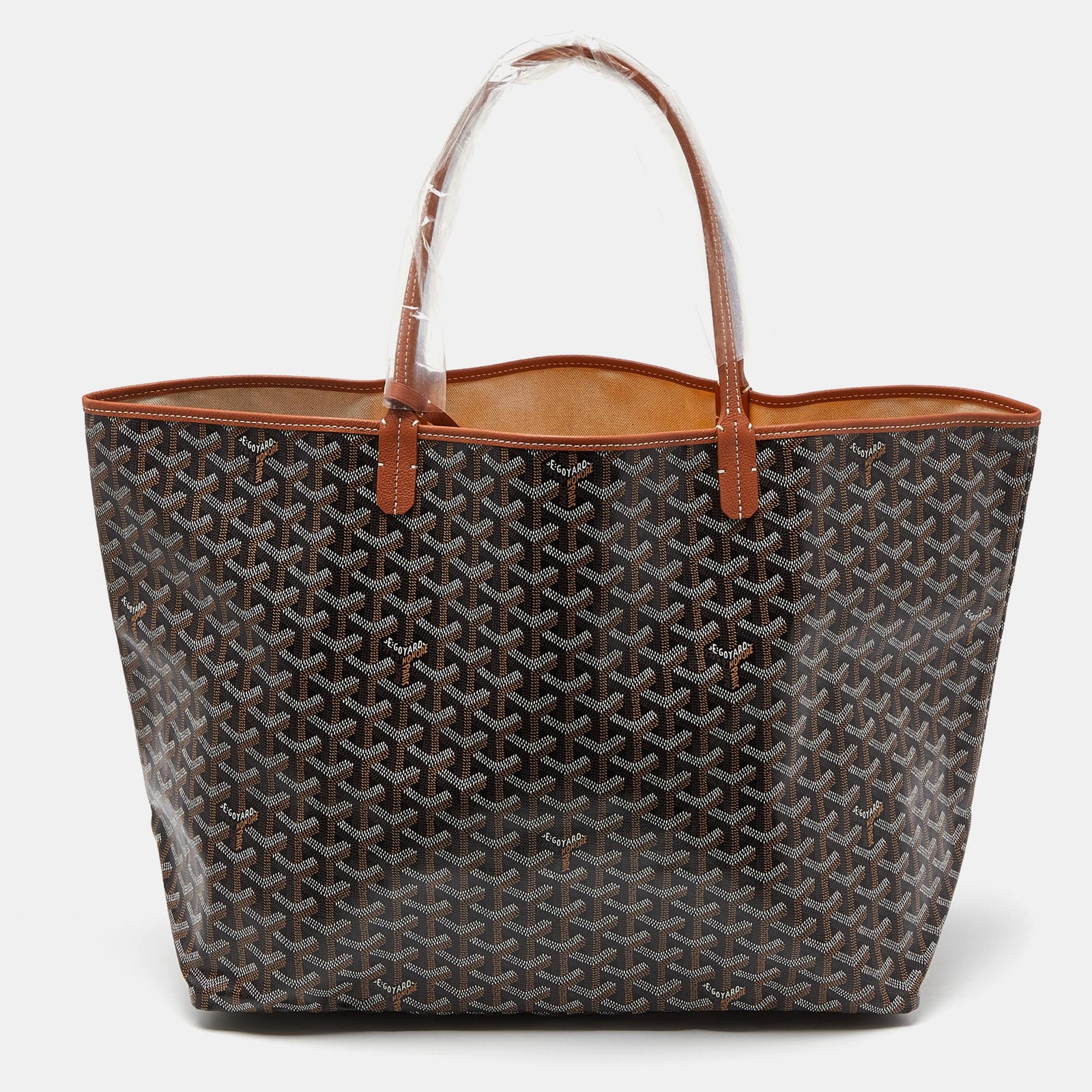 Goyard Brown Goyardine Coated Canvas and Leather Saint Louis GM Tote