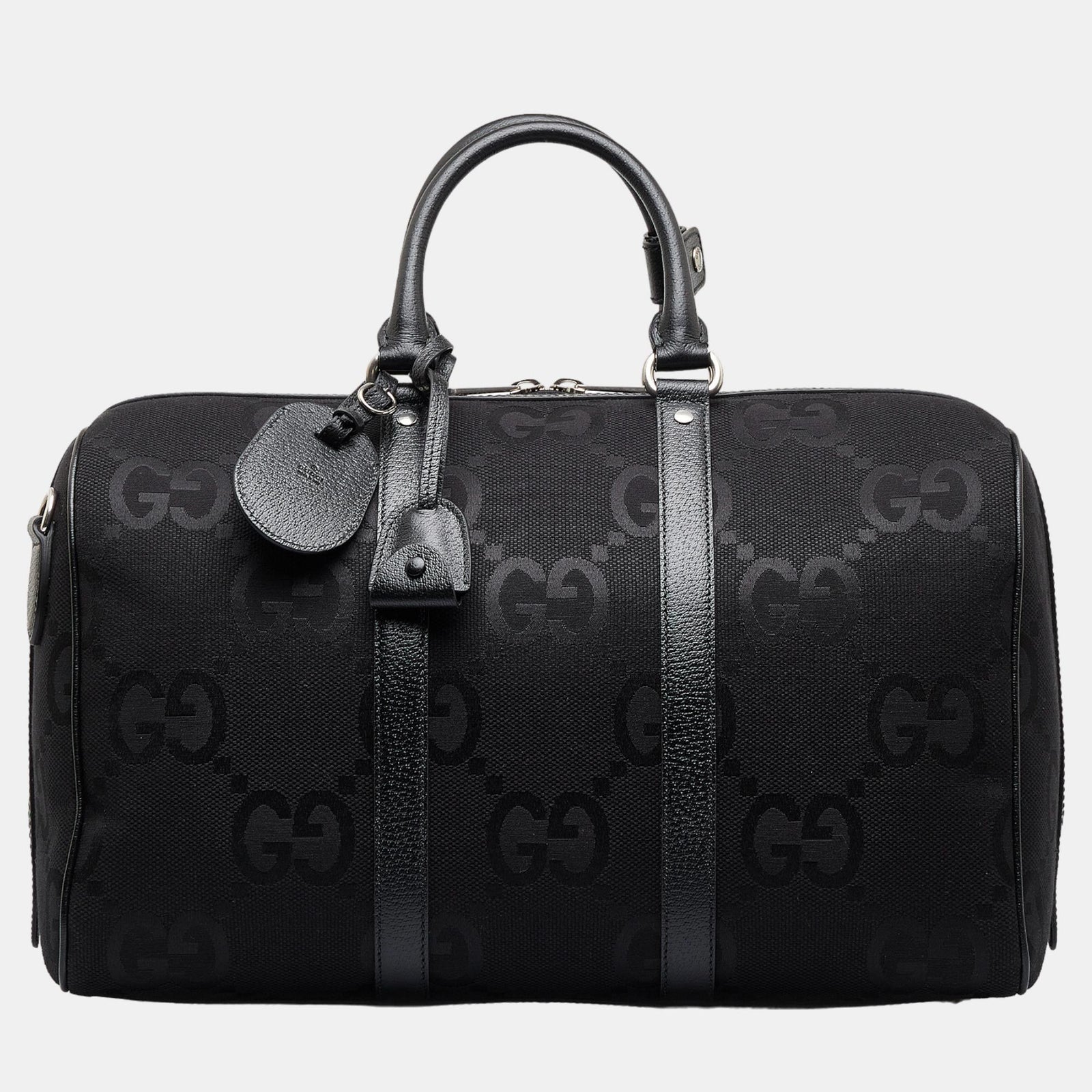 Gucci Petit sac de sport en toile GG Jumbo noir