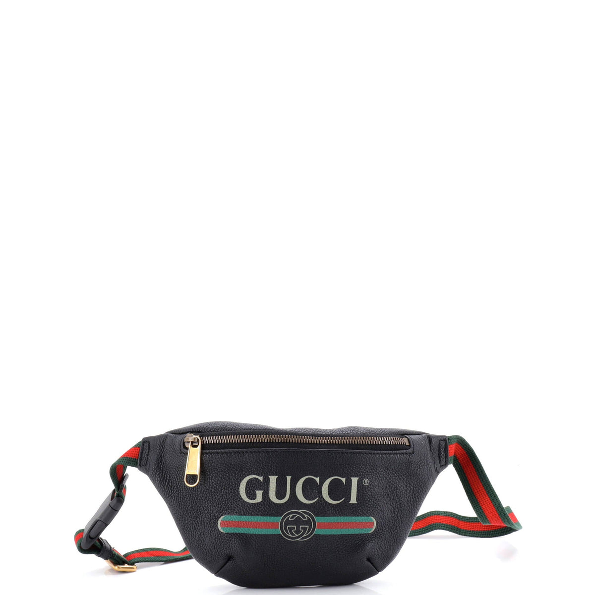 Gucci GUCCI Logo Belt Bag Printed Leather Small