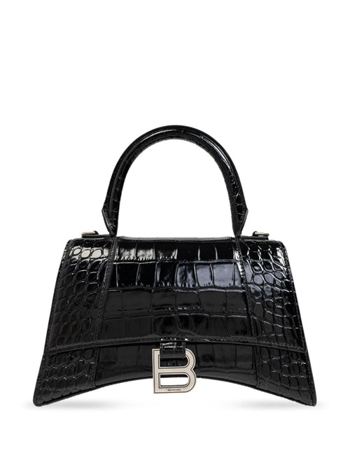 Women's Hourglass Small Leather Handbag in Black | Size UNI | 5935461LR6Y1000