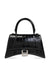 Women's Hourglass Small Leather Handbag in Black | Size UNI | 5935461LR6Y1000