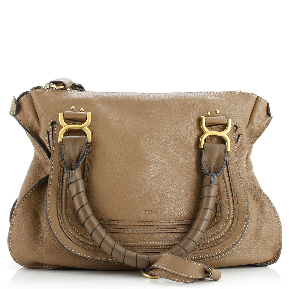 Chloe CHLOE Marcie Satchel Leather Medium