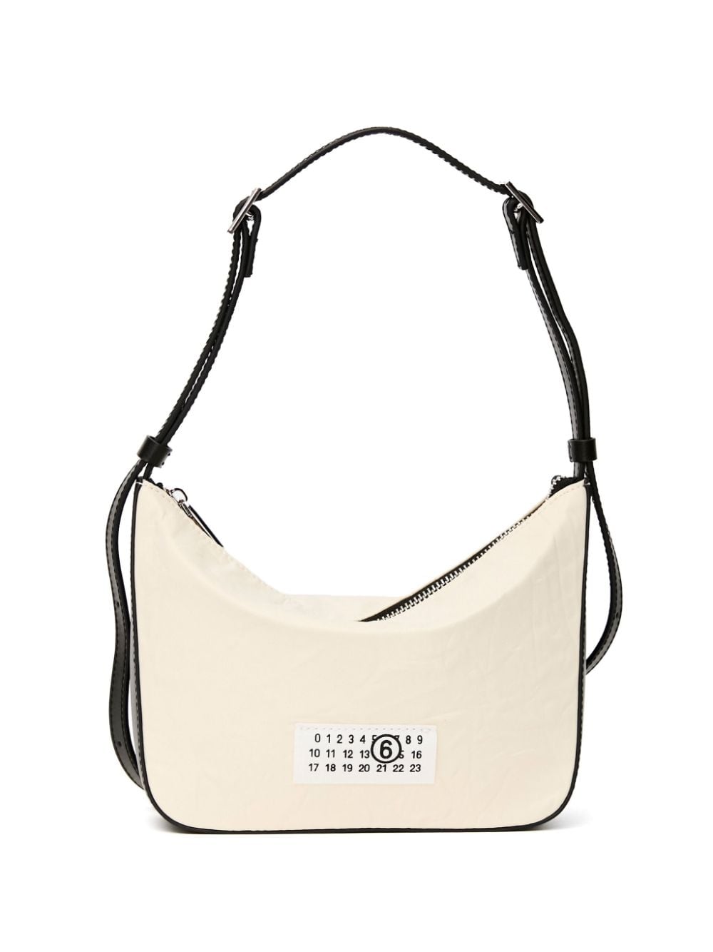Mm6 Maison Margiela Women's Off-White Bag With Adjustable Strap in Offwhiteblack | Size UNI | SB5ZH0013 Color P6994T2006