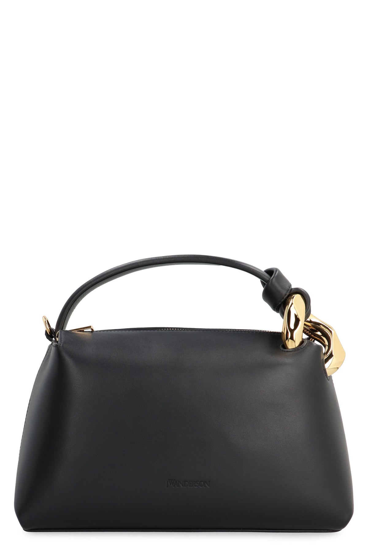 Jw Anderson Women's Corner Leather Handbag in Black | HB0557LA0351 Color 999