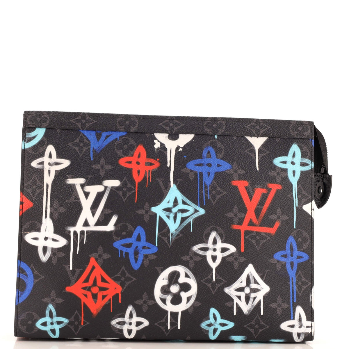 Louis Vuitton Pochette Voyage Graffiti Monogram Eclipse Canvas MM