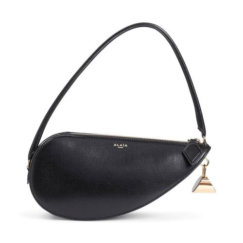 Women's Le Demi Coeur Shoulder Bag in Black | AA1S03436CA212999