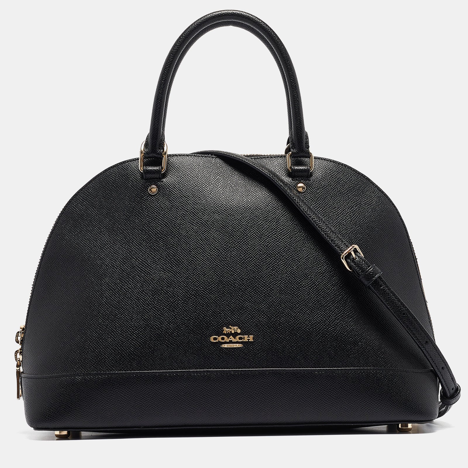 Coach Sacoche Sierra en cuir noir