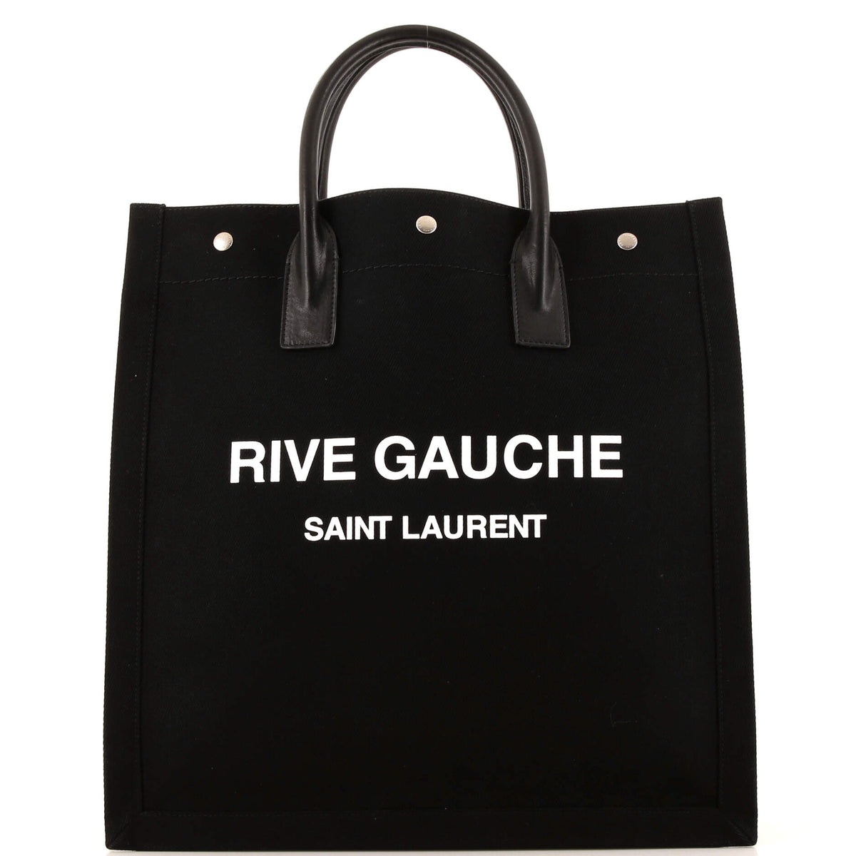 Saint Laurent Rive Gauche Shopper Tote Canvas Tall